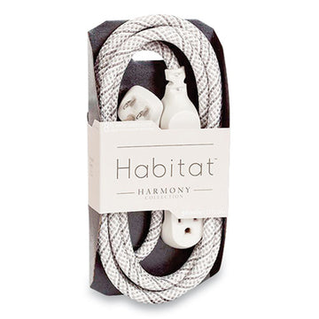 360 Electrical Habitat Accent Collection Braided Ac Extension Cord, 8 Ft, 13 A, French Gray freeshipping - TVN Wholesale